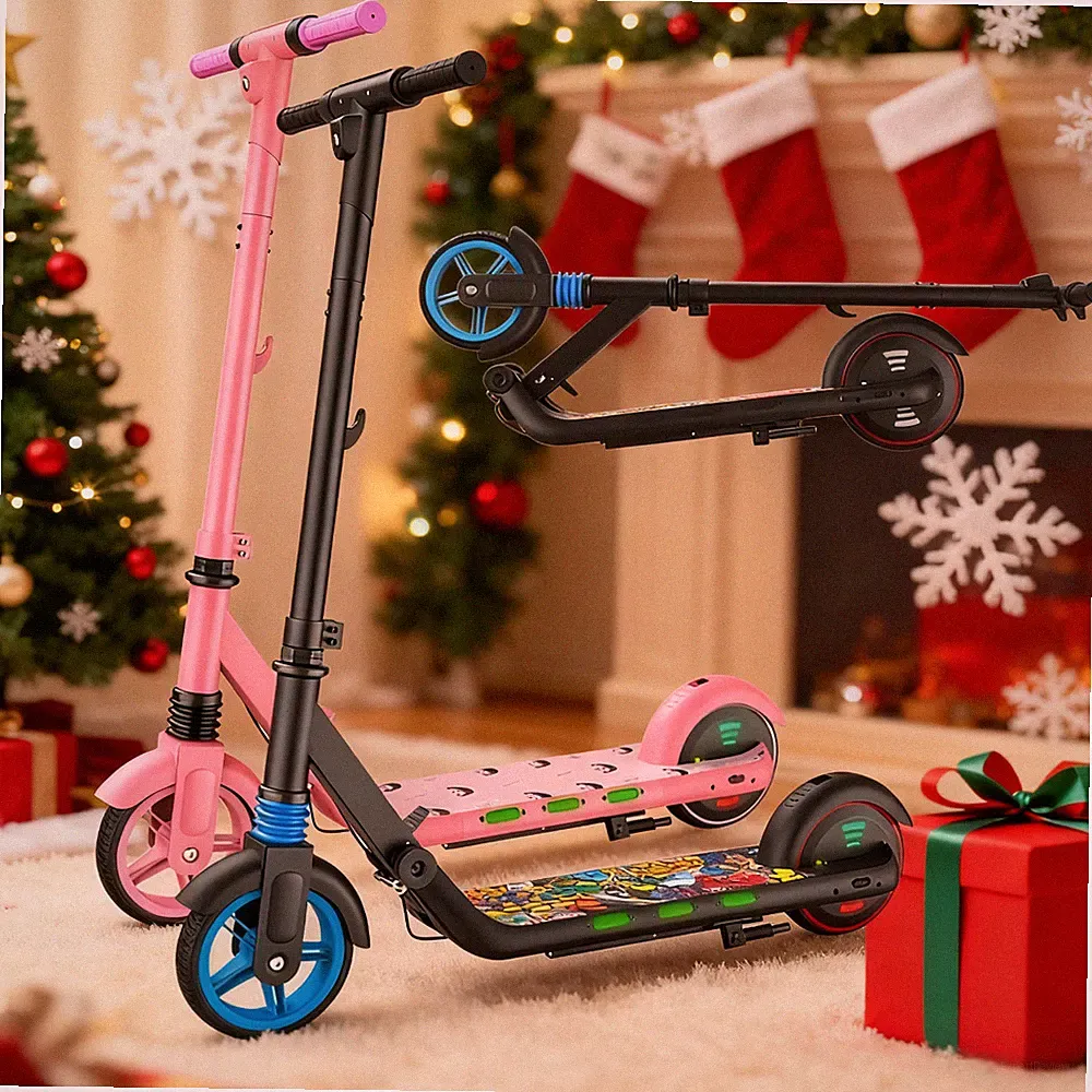 E Scooter Für Kinder 3-12 Jahren Kinderroller 14km/h Elektroroller LED E-Roller