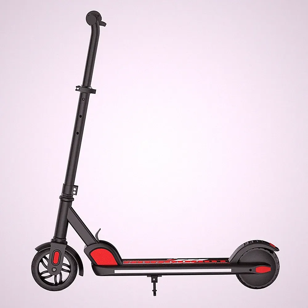 E Scooter Für Kinder 6-10 Jahren Kinderroller 16km/h Elektroroller LED Schwarz