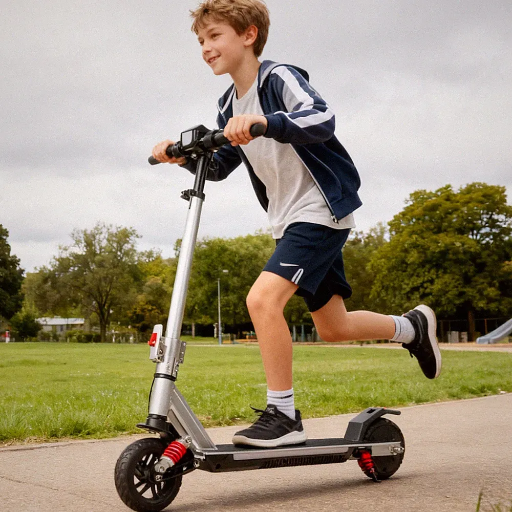 E Scooter Für Kinder 6-14 Jahren Kinderroller 14km/h Elektroroller LED E-Roller