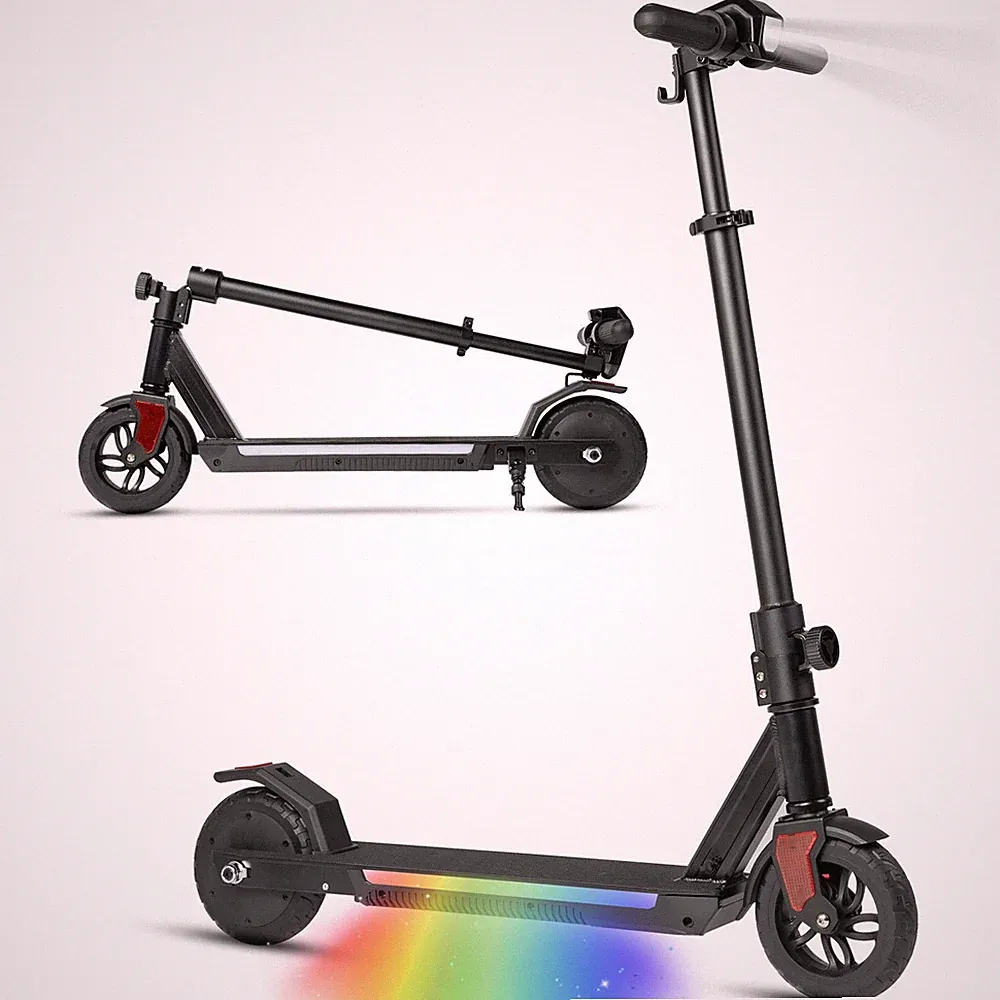 E Scooter Für Kinder 6-14 Jahren Kinderroller Elektroroller E-Roller mit LED DE