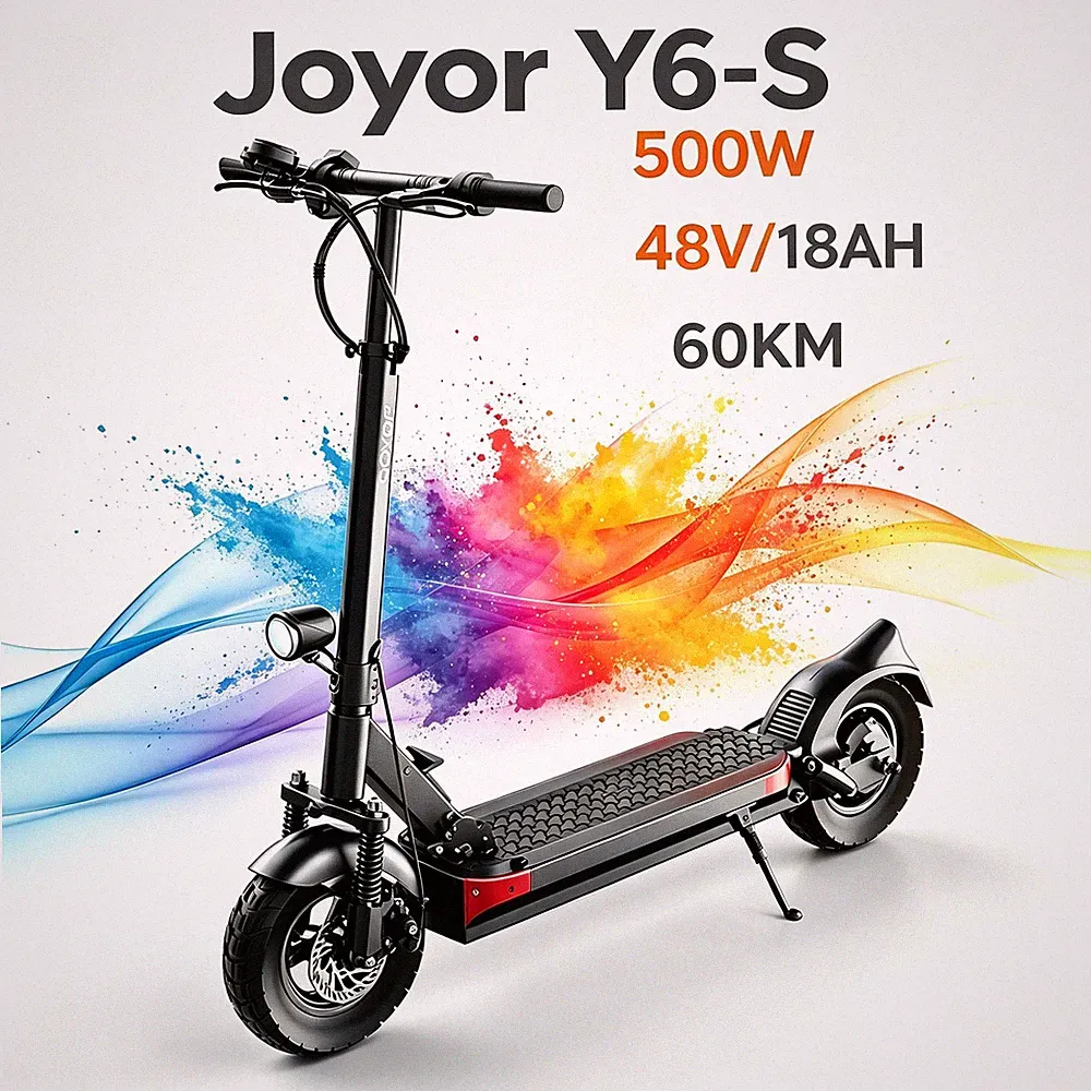E-Scooter Joyor Y6-S 500W 48V 18AH 10Zoll Off-Road Elektroroller Bis 60KM 25KM/H