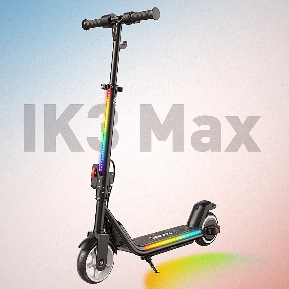 E Scooter Kinder 6-12 Jahren Elektroscooter 13Km LED 19kmh Faltbar Elektroroller