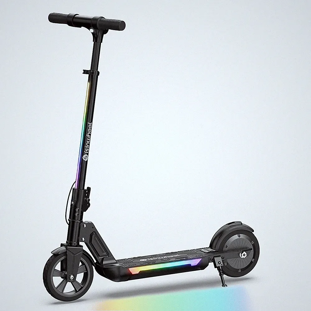 E Scooter Kinder 8-16 Jahren Elektroscooter LED 19km/h Faltbar Elektroroller S7