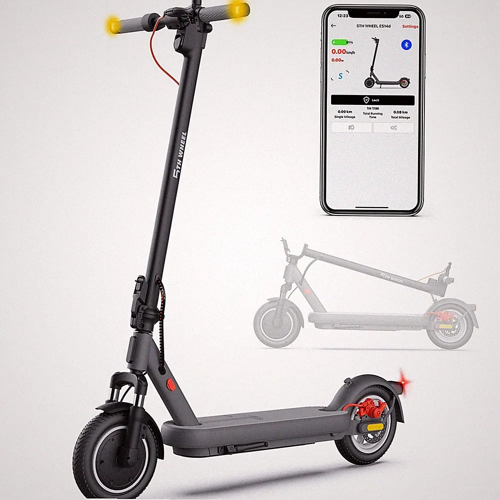 E-Scooter Mit ABE 10" Elektroscooter 48V7.5Ah 40KM APP 400W 20km/h Elektroroller