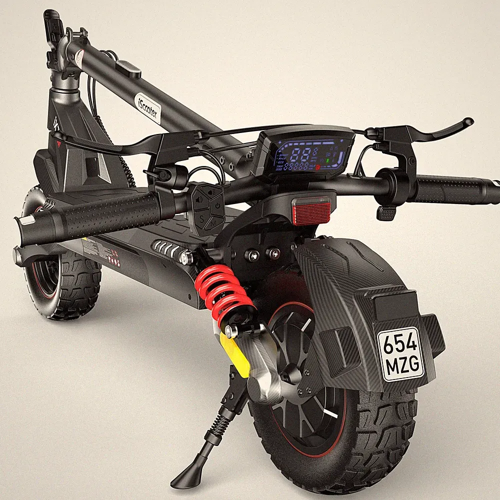 E-Scooter mit ABE Faltbar 10" Elektro Roller Offroad APP Elektroroller bis 70 KM