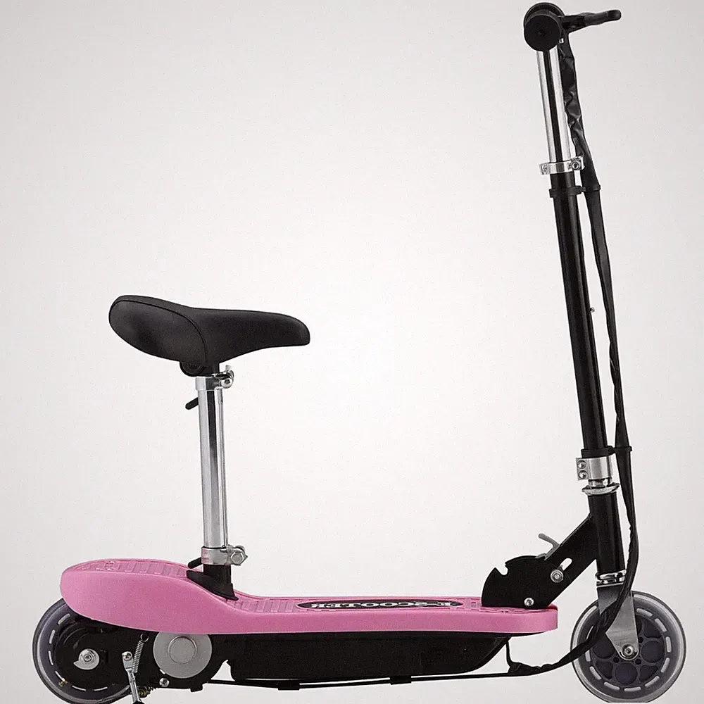 E-Scooter mit Sitz 120 W Rosa