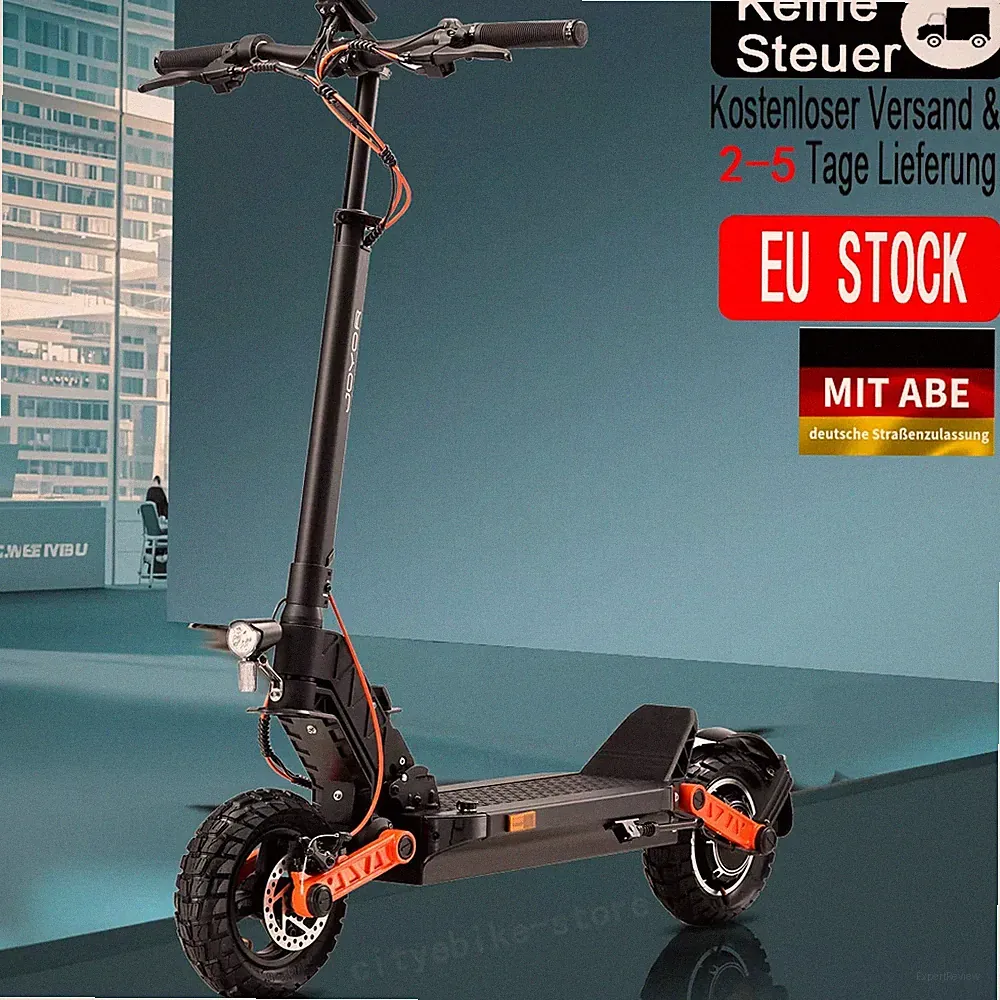 E-Scooter mit Straßenzulassung 10 Zoll 500W 48V 13Ah JOYOR S5 ABE Elektroroller