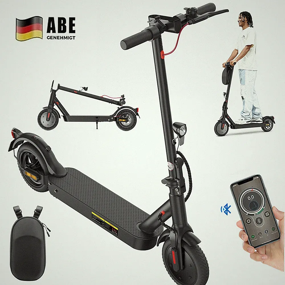 E Scooter Mit Straßenzulassung 350W Elektroroller 30KM Elektroscooter bis 120kg