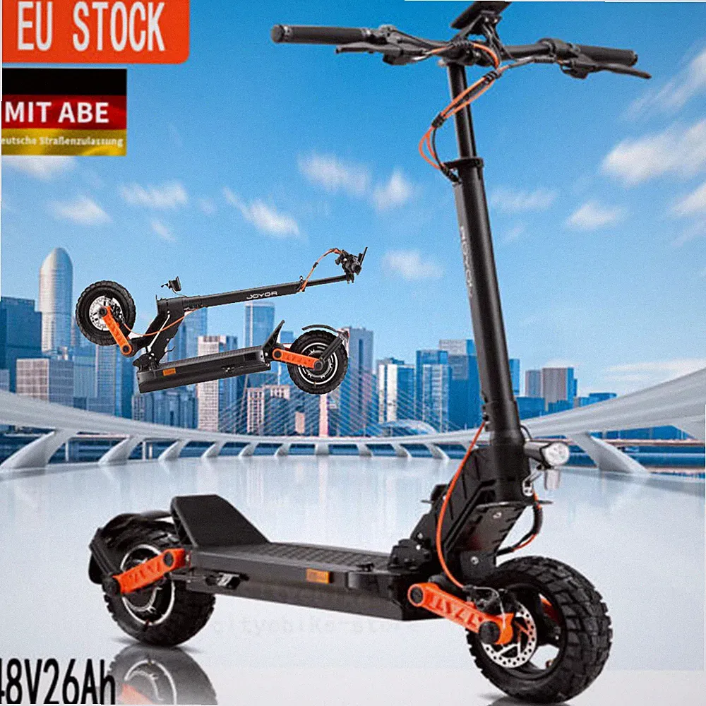E-Scooter mit Straßenzulassung ABE 10 Zoll 500W 48V 26Ah JOYOR S5 PRO Offroad EU