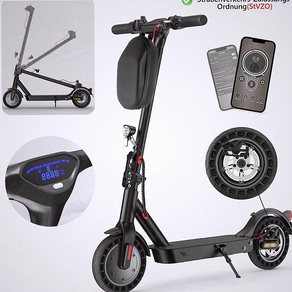 E-Scooter Mit Straßenzulassung ABE 36V 10AH Elektroroller bis 40 KM Reichweite