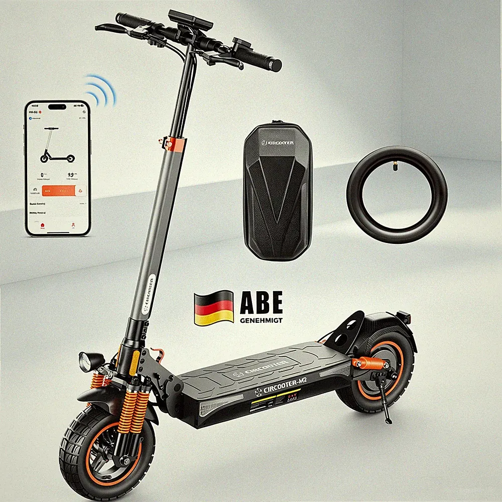 E-Scooter Mit Straßenzulassung ABE 48V12.5AH Off-road Elektroroller APP 10 Zoll
