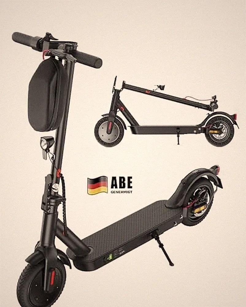 E Scooter Mit Straßenzulassung, ABE Elektroroller Belastung Bis 120Kg, 30 Km Rei