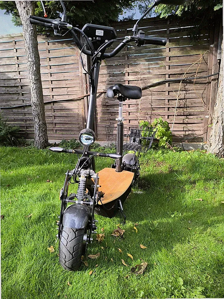 E Scooter mit Straßenzulassung, ABE Elektroroller Belastung bis 120kg/ klappbar