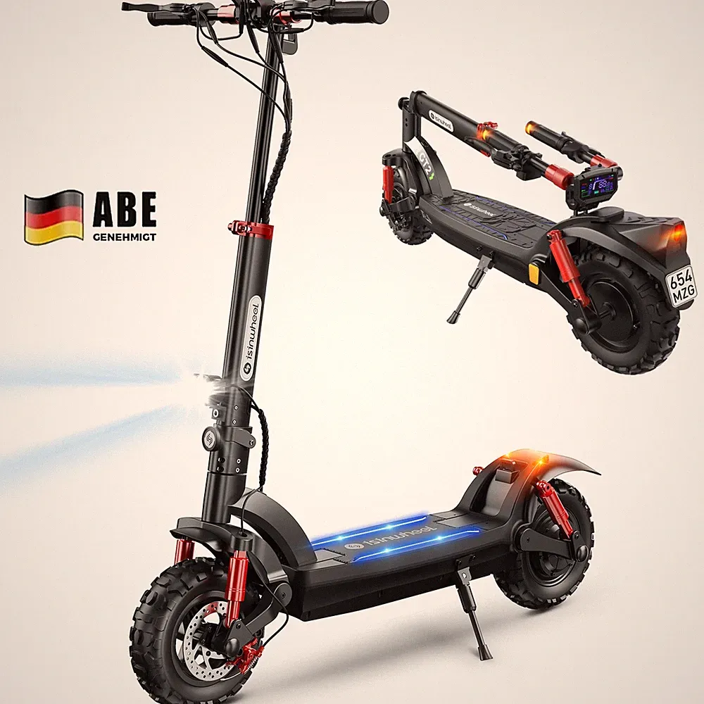 E-Scooter Mit Straßenzulassung ABE Elektroroller Doppelte Federung 150KG Faltbar