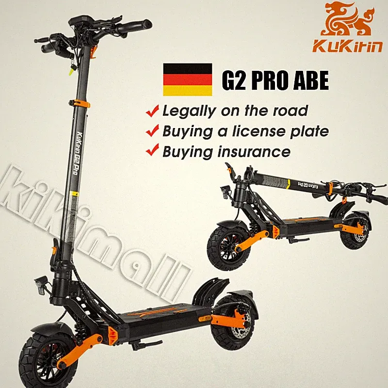 E-Scooter Mit Straßenzulassung ABE Elektroroller Kukirin G2Pro 9 Zoll E Roller
