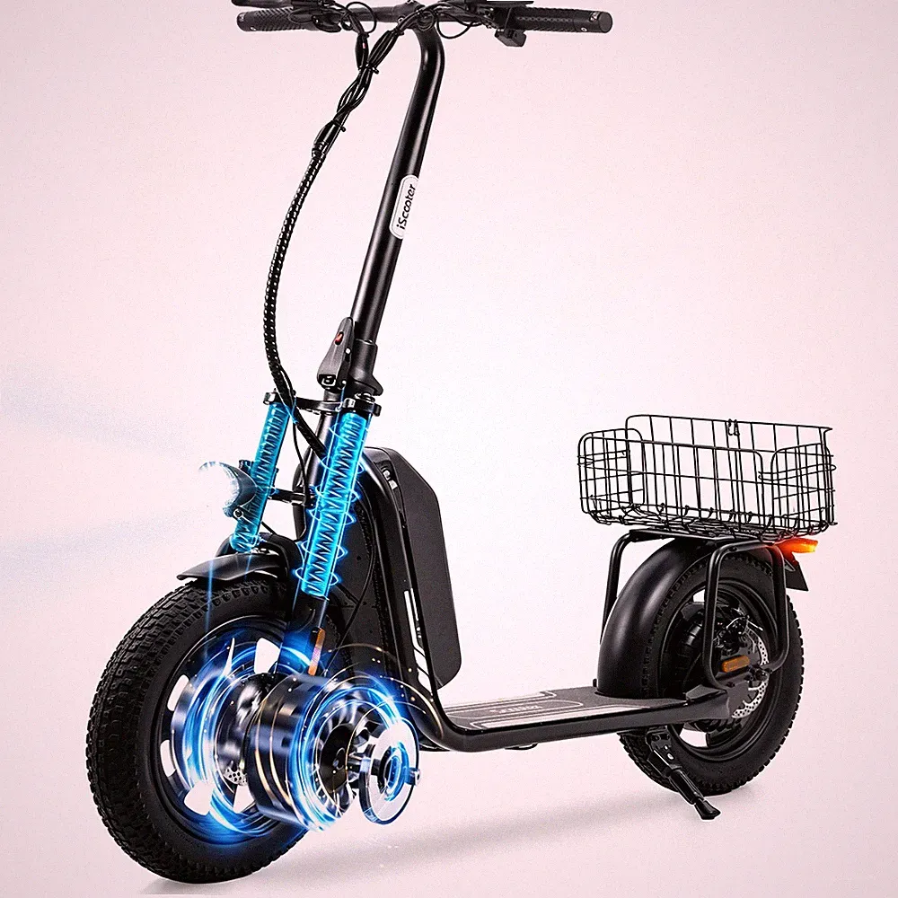 E-Scooter mit Straßenzulassung E Roller 36V 20.8Ah APP Elektroroller Klapprad