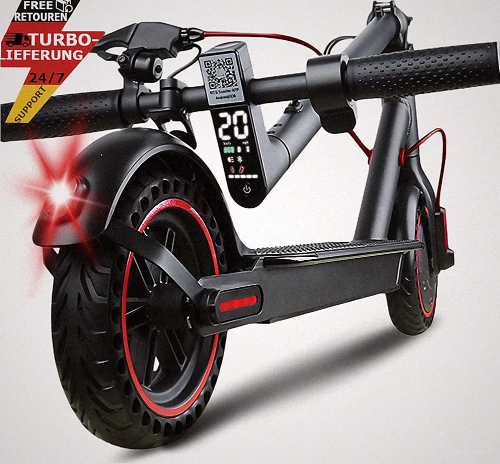 E Scooter Mit Straßenzulassung Elektroroller 500M/20KM Elektroscooter max. 120kg