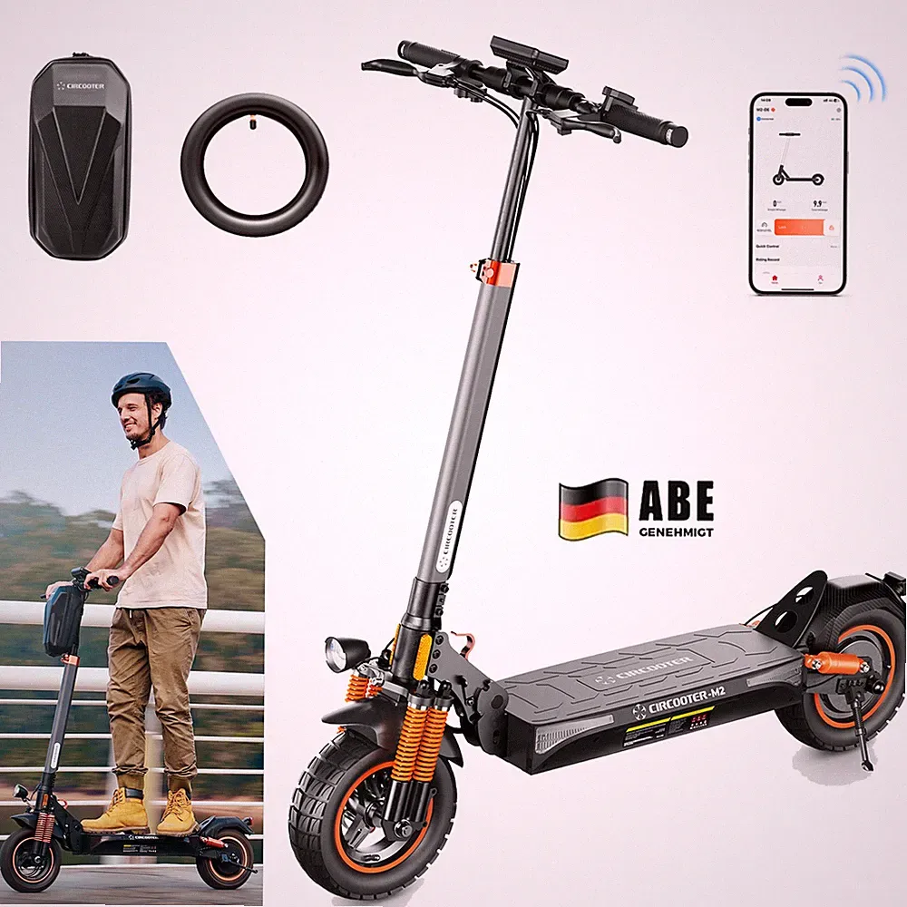 E-Scooter Mit Straßenzulassung Faltbare Doppelte Federung Elektroroller bis 70km