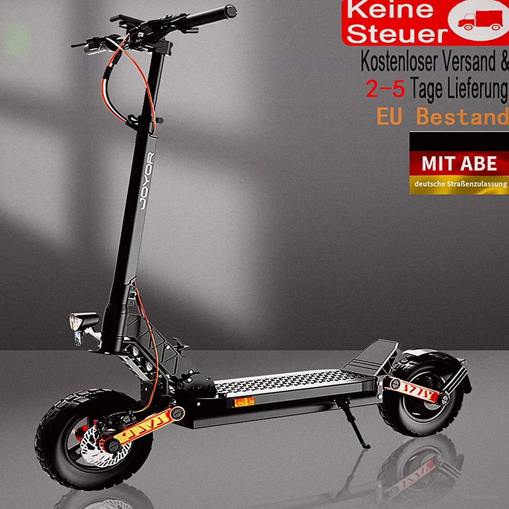 E-Scooter mit Straßenzulassung JOYOR S5 10 Zoll 500W 13Ah Offroad Elektroroller