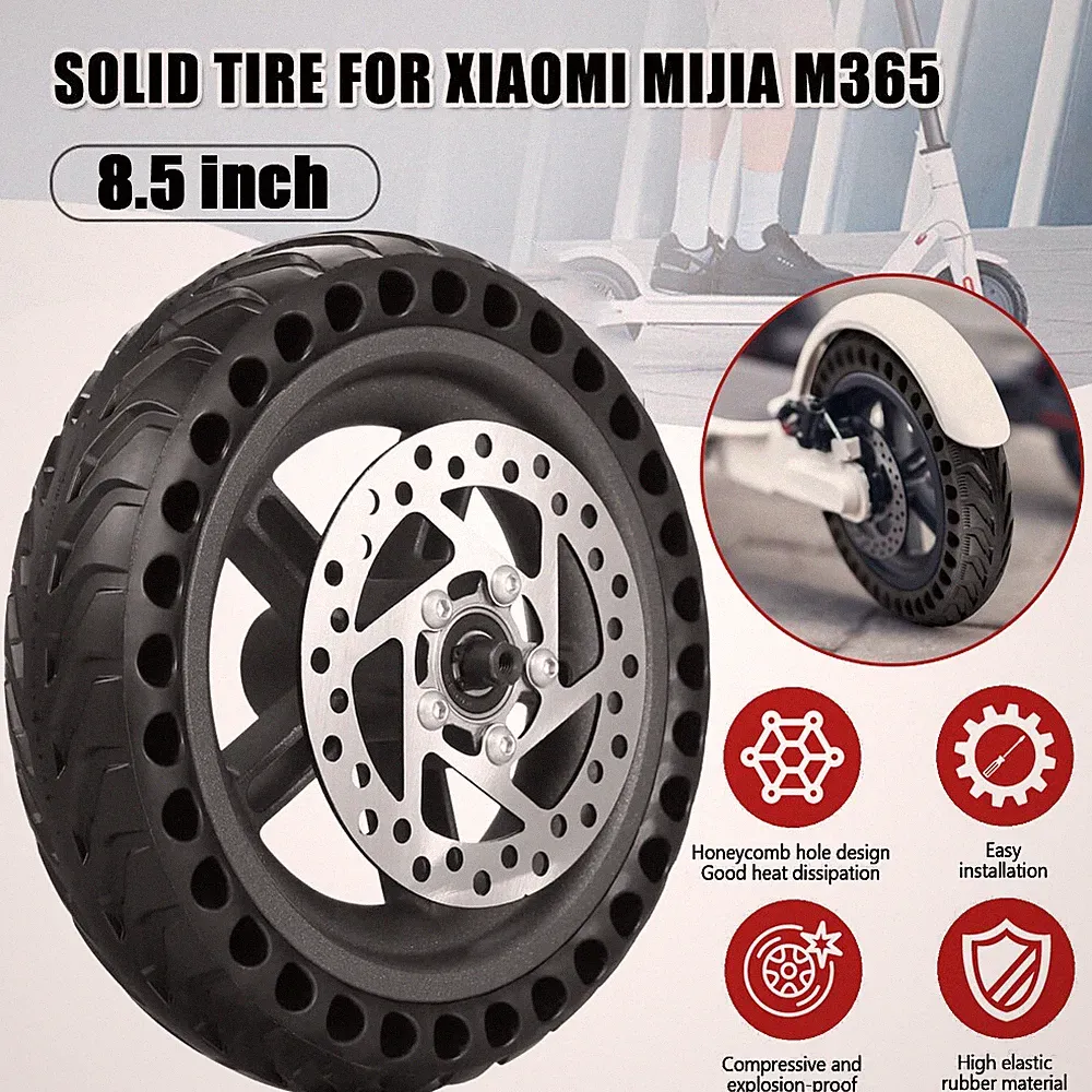 E-Scooter Reifen für Xiaomi M365 8,5" Ersatzräder Solid Reifen Ersatz Vollreifen