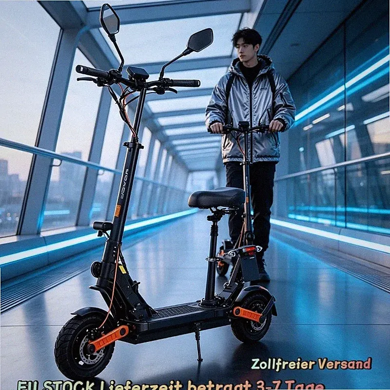 E-Scooter Sitz Straßenzulassung 45km/h Elektroroller offroad NFC Joyor S8E