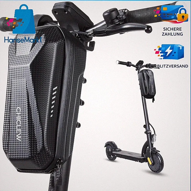 E-Scooter Tasche 3L Wasserdicht Tragbare Lenkertasche für Roller Zubehör