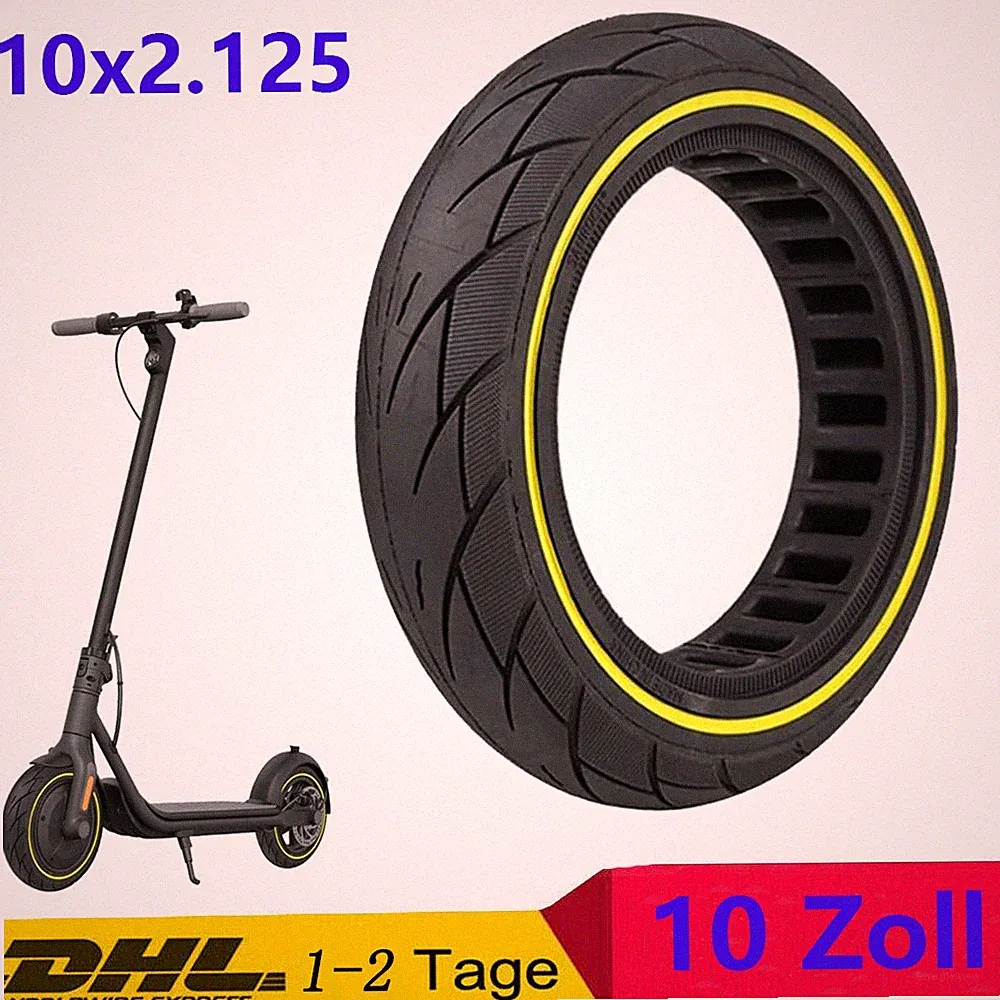 E- Scooter Vollgummi Reifen 10x2.125 Zoll Für Ninebot Max F30 Elektroroller