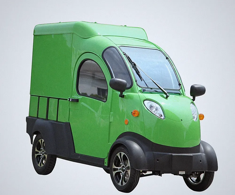 E-TRUCK V-MAX Elektro Vier Rad 45 Km/h 72V 58AH Vollkabine Cargo Transporter