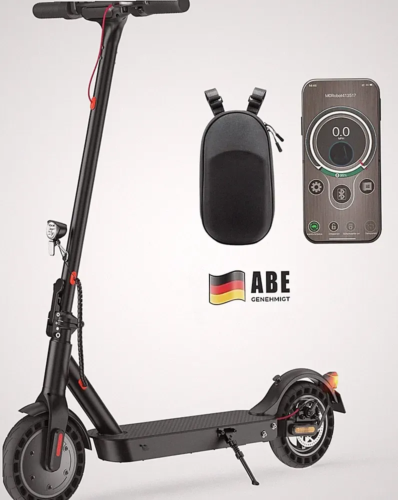 E9tmax E-Scooter mit Straßenzulassung 500W 10Ah 10'' Elektroroller APP E-Roller
