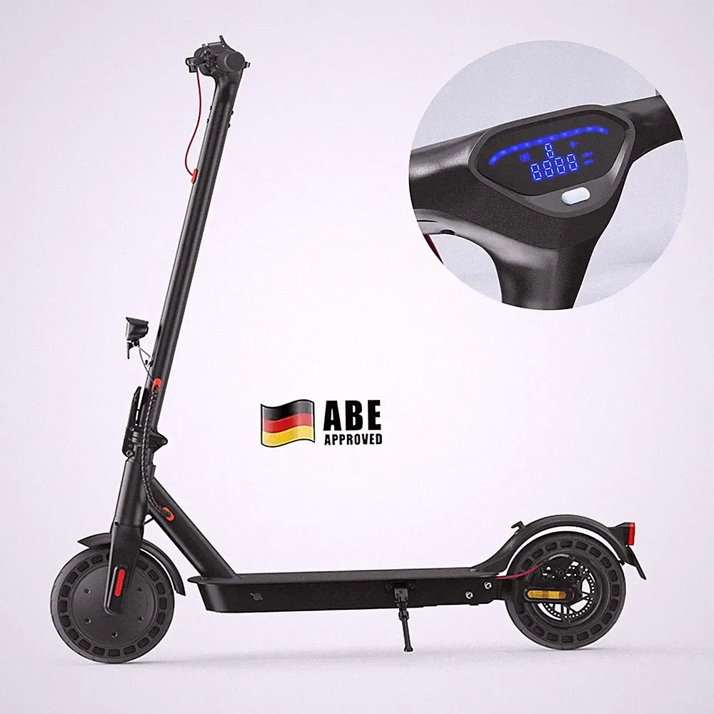 E9tmax E-Scooter mit Straßenzulassung ABE 500W 10'' Elektroroller APP E-Roller