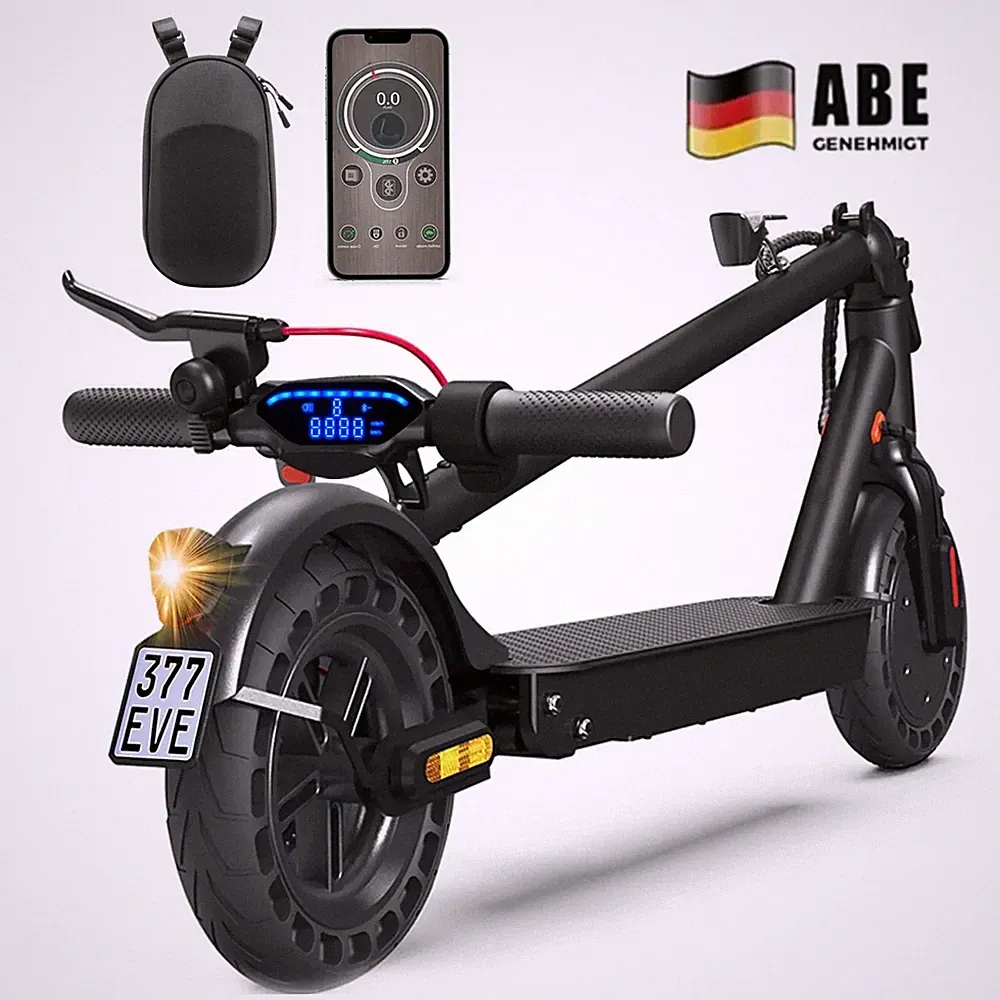 E9TMax Elektroroller 500W 10Ah E-Roller 20KMH 10" E-Scooter Mit Straßenzulassung