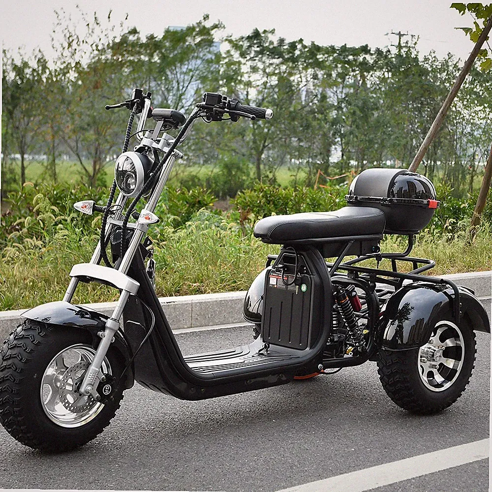 EEC COC Maximale Last 250KG 18 Zoll Fat Elektroroller 2000W Motor 45KM/H