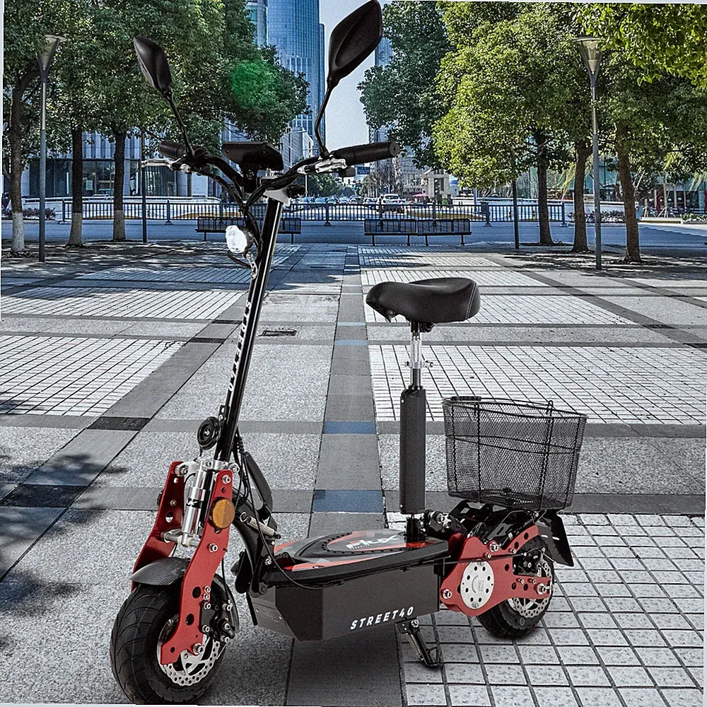 eFlux E-Scooter Street 40 Straßenzulassung Elektro Roller klappbar Gepäck Korb