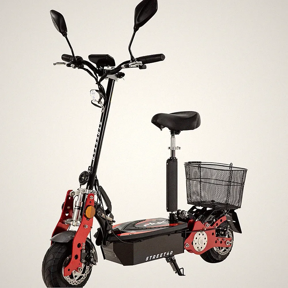 eFlux E-Scooter Street 40 Straßenzulassung Elektro Roller klappbar Gepäck Korb