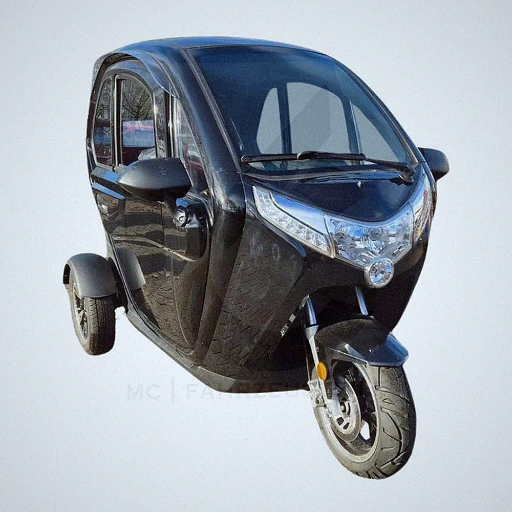 Elektro Kabinenroller Dreirad E-Auto 45km/h 72V 52Ah Mopedauto LED ECO Scooter