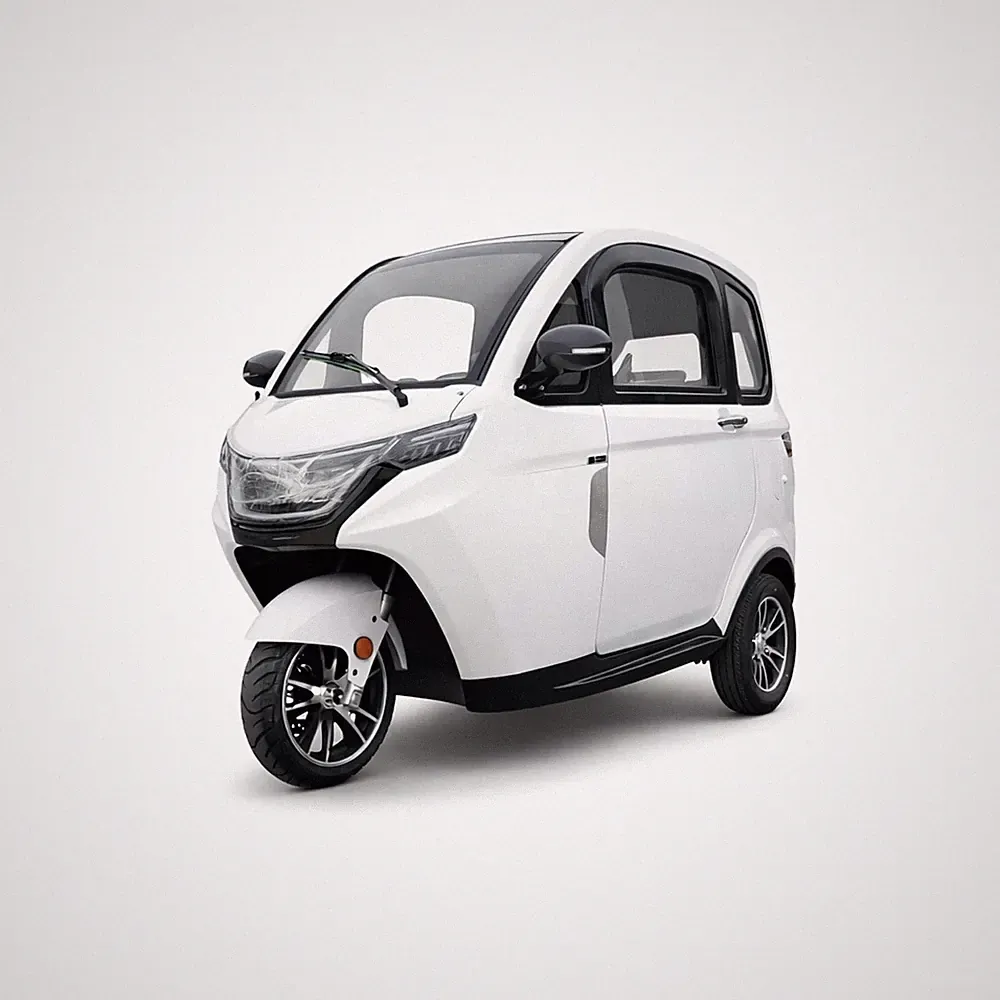 Elektro Kabinenroller Dreirad Urban Hopper Cabin Pro 45 km/h 1500W 60 km Weiß