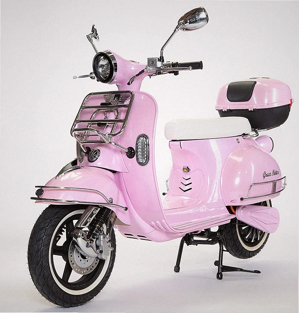Elektro Roller Retro Vespa Style 3000W Reichweite 100km Vmax 45km/h pink NEU