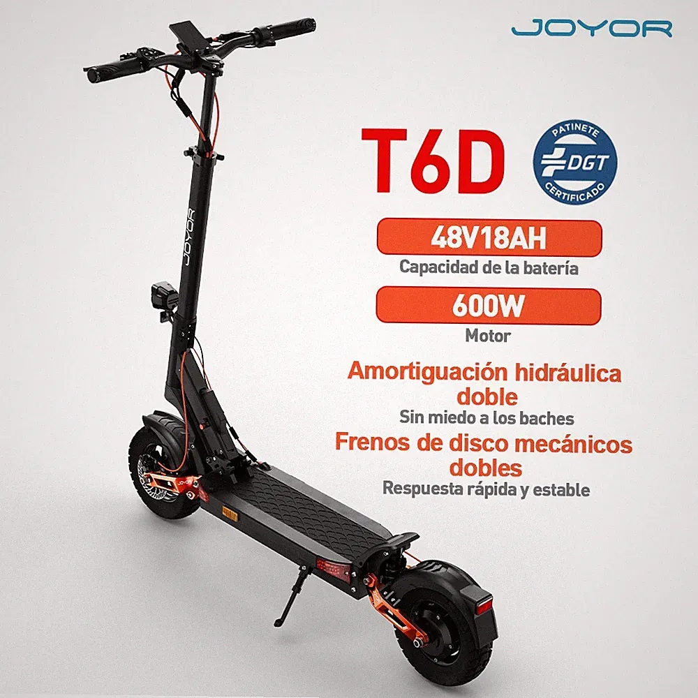 Elektro-Scooter 10 Zoll Offroad E Roller 600W 18Ah Elektroroller Vollfederung