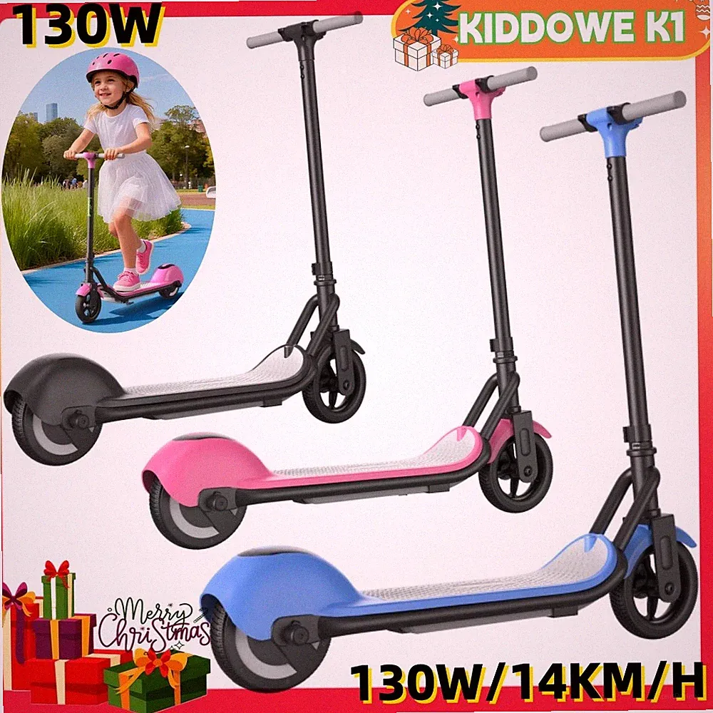 Elektro Scooter 130W Für Kinder Alter 6-12 Kinderroller Klappbar Elektroroller