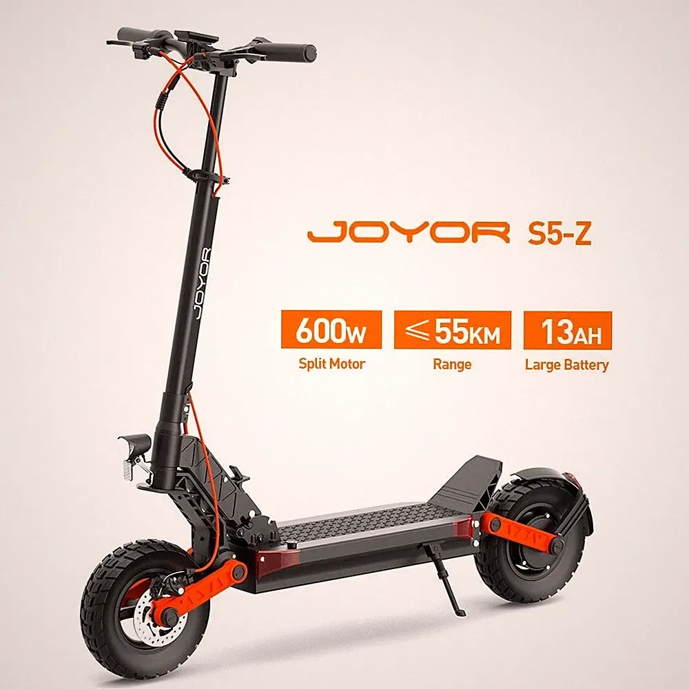 Elektro-Scooter 600W Elektroroller 10 Zoll Offroad E roller 13AH Bis 55KM 25km/h