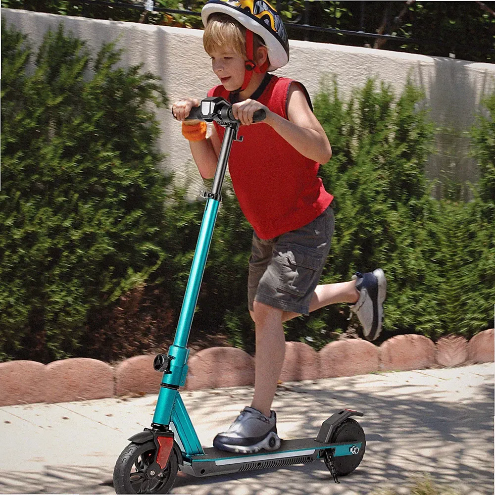 Elektro-Scooter Kinder 6-14 Jahren Faltbar Elektroroller LCD E Scooter 14 km/h