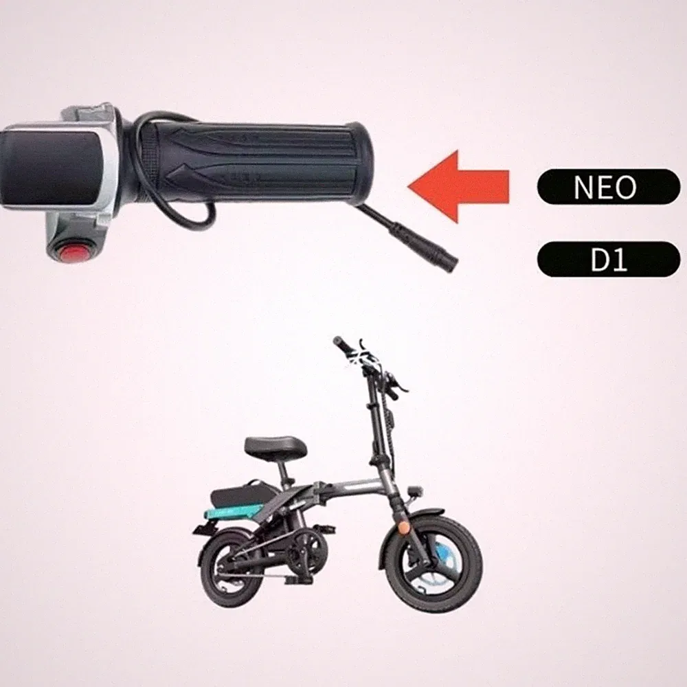 Elektrofahrrad Gasgriff mit 48V Spannungsanzeige für Roller Dreirad