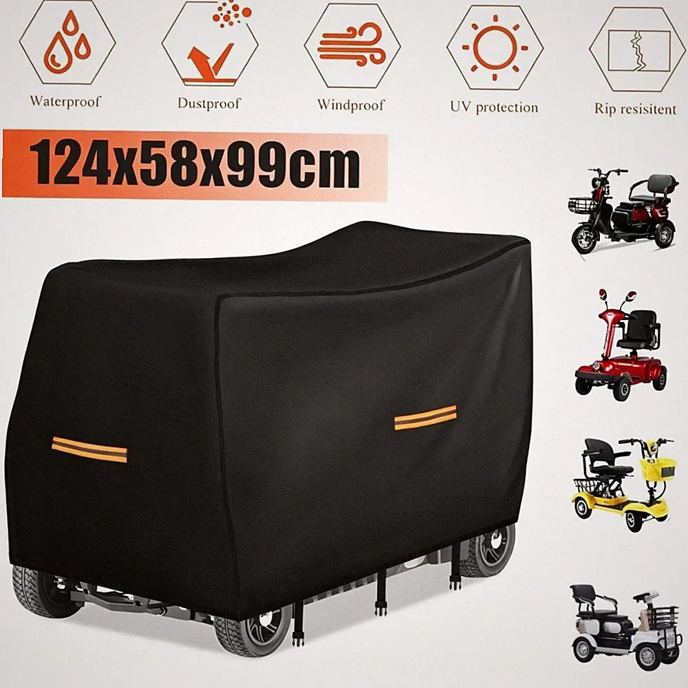 Elektromobil Abdeckhauben 420D Oxford Scooter Abdeckung wasserdichte Regenschutz