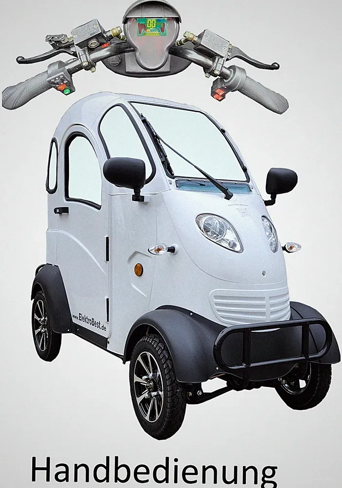 ElektroMobil ElektroAuto Vogel 4, Kleinwagen Seniorenmobil KabinenRoller 25km/h