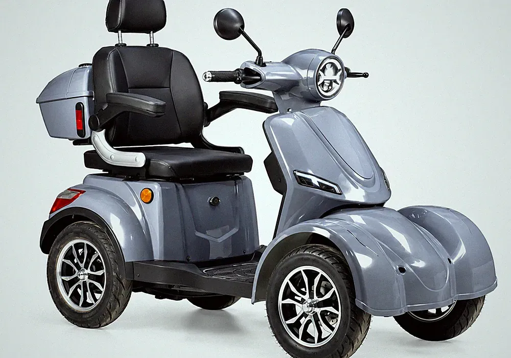 Elektromobil Volta VM6 4-Rad Senioren 25 km/h 1000W 50 km Reichweite Grau E-Roll