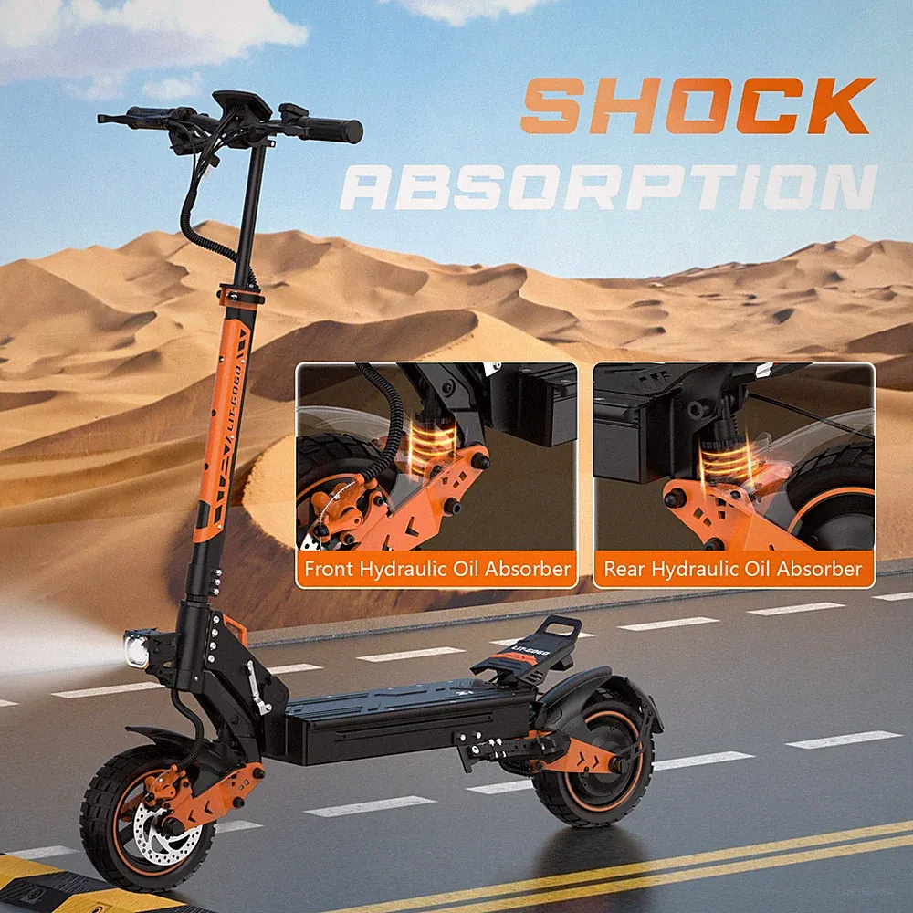 Elektroroller 10 Zoll Offroad E-Scooter Faltbar 25KM/h 48V 15,6AH 120kg Ohne ABE