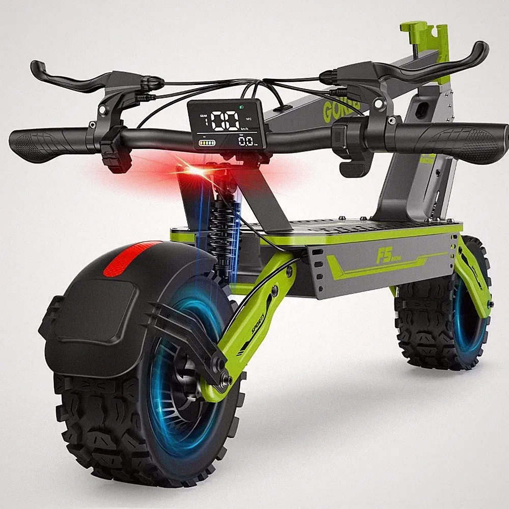 Elektroroller 1000W Faltbar Elektro-Scooter 1040WH 55km/h 11-Zoll-Geländereifen