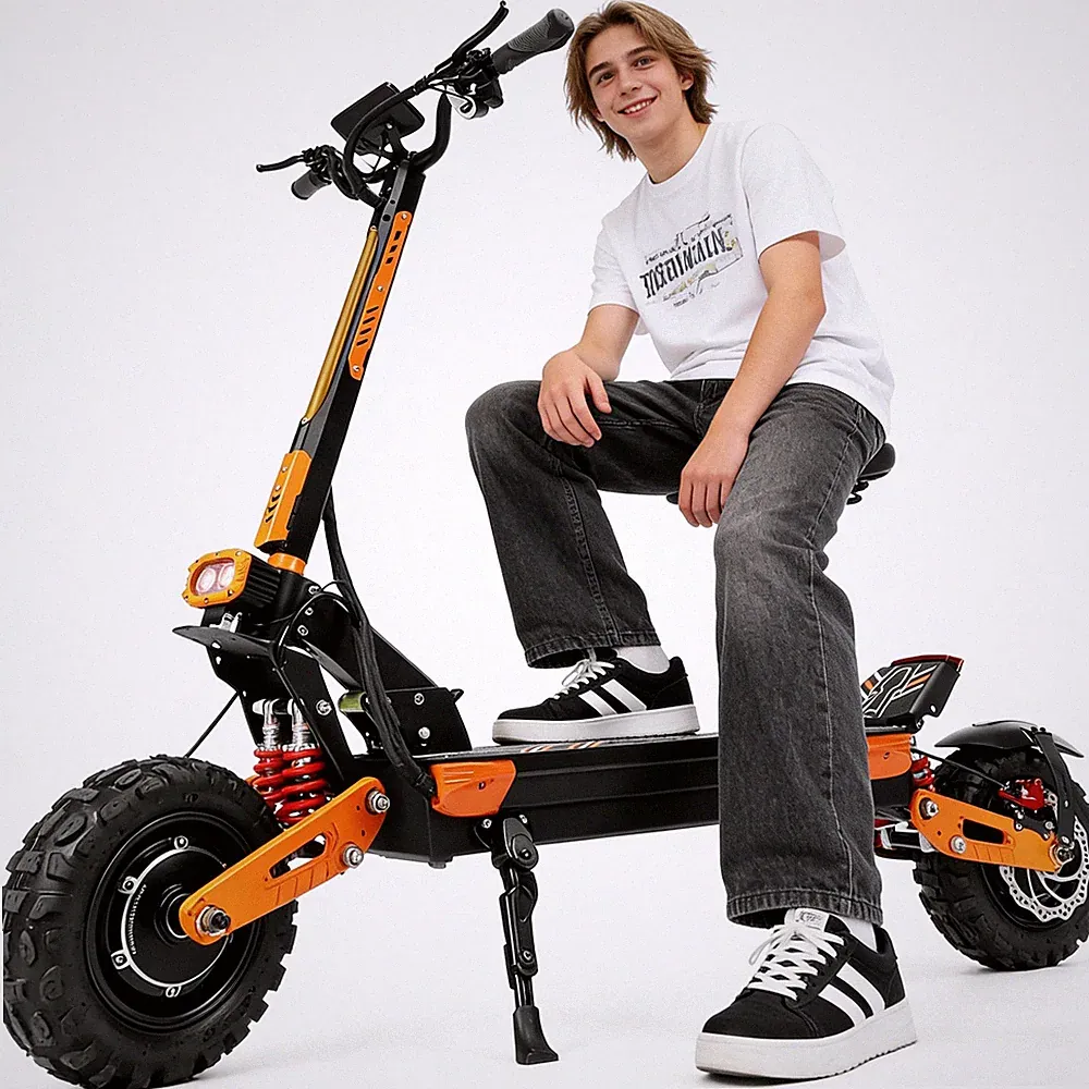 Elektroroller 11" Off-road E-Roller 5600W 60V 30Ah Klappbarer E-Scooter 75km/h