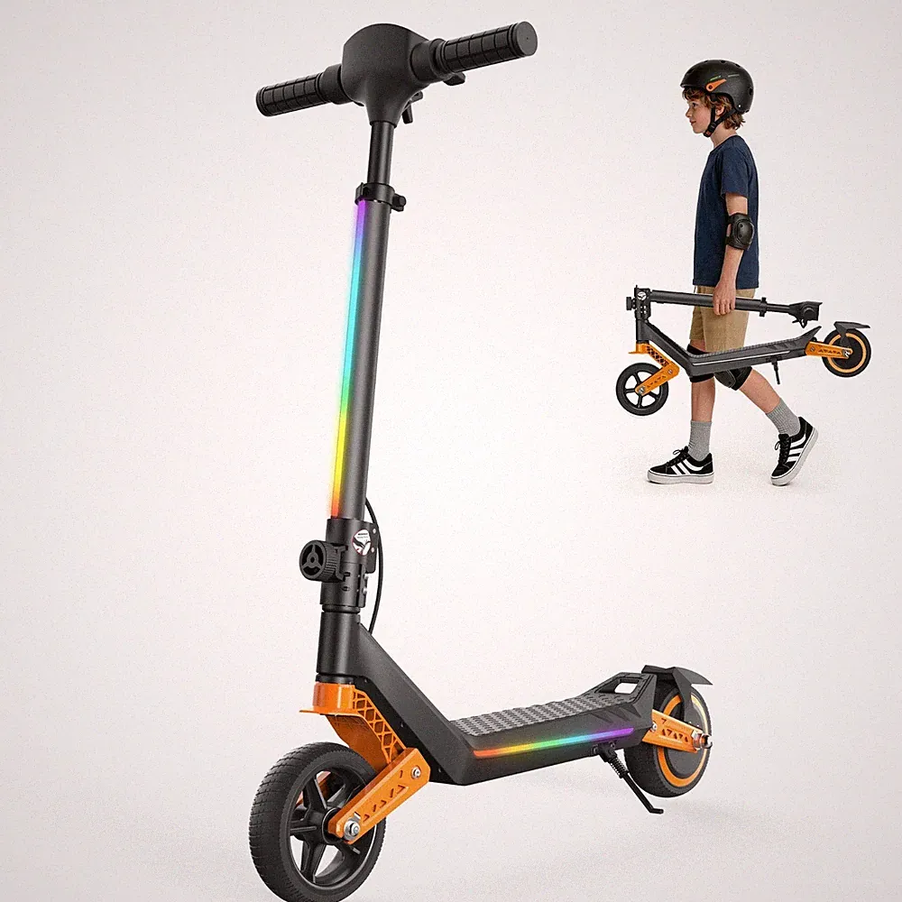 Elektroroller 16km/h Elektroscooter 150W Elektro Roller LED Für Alter 6+ Kinder