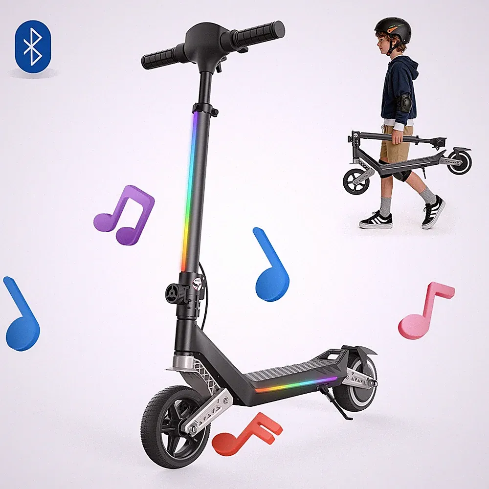 Elektroroller 16km/h Elektroscooter 150W Elektro Roller LED Für Alter 6+ Kinder